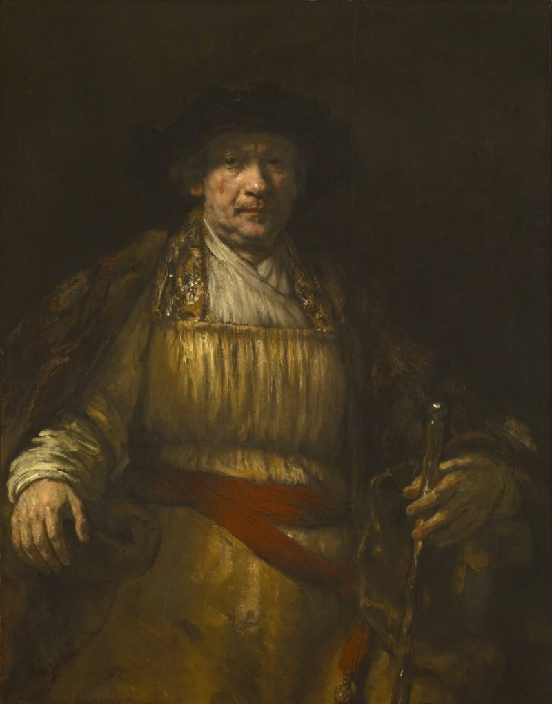técnicas-de-pintura-Rembrandt-autorretrato