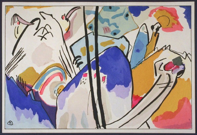 pintura-gestual-Vasily-Kandinsky-comoposición-No-4