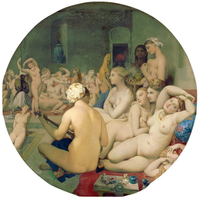 6b41f7c0 le bain turc by jean auguste dominique ingres from c2rmf retouched