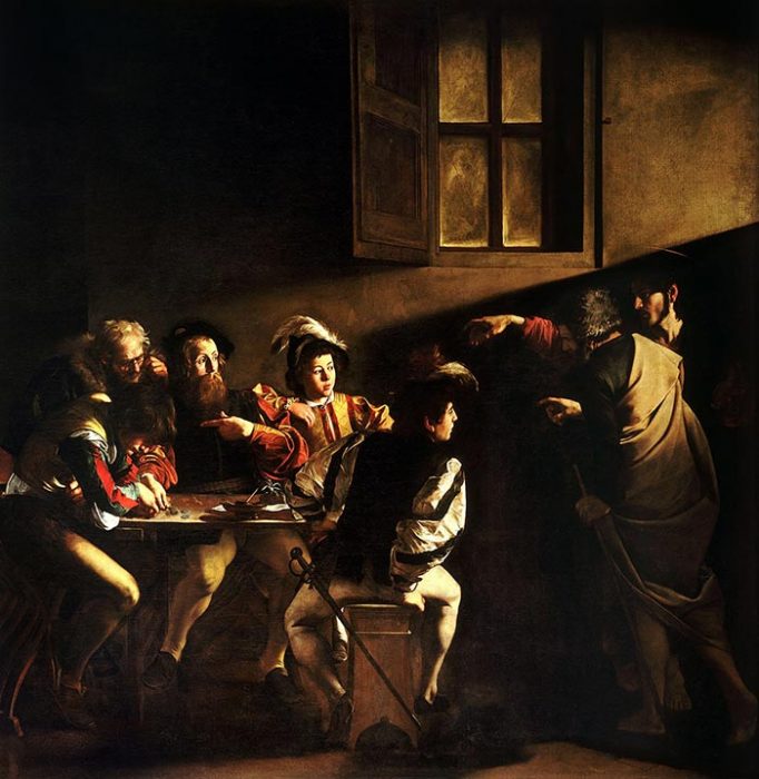 caravaggio the calling of saint matthew 1599 1600