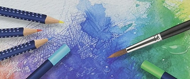 Qué son los lápices acuarelables y cómo utilizarlos - Material Escolar