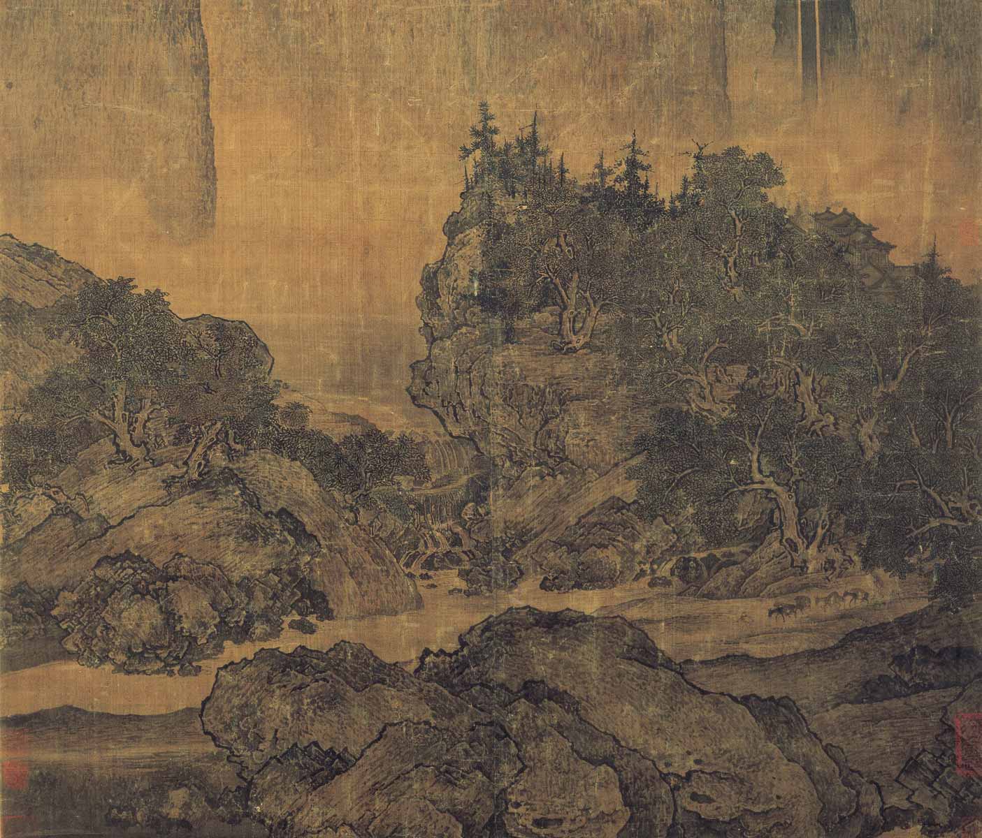 00 fan kuan travelers among mountains and streams google art project