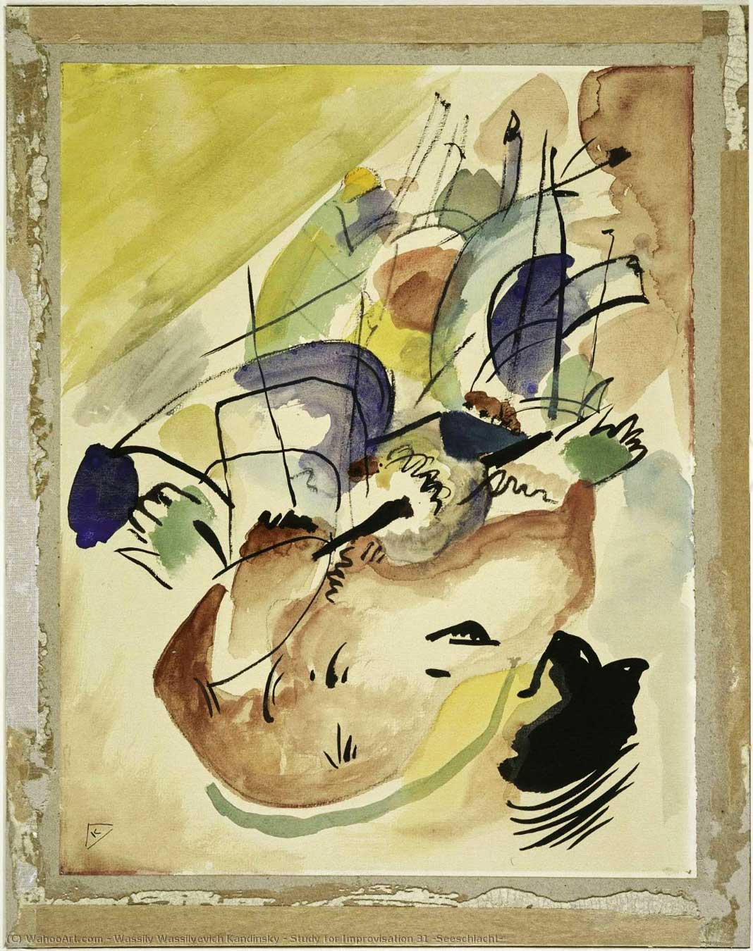 00 wassily wassilyevich kandinsky study for improvisation 31 seeschlacht